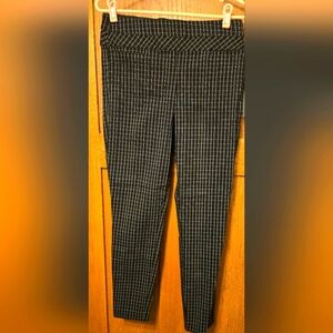 Women's Black and White Checkered Pants